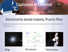 Tablet Screenshot of captandoelcosmos.com